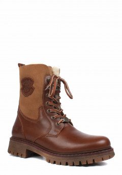 Женские высокие ботинки большие Dockers 26647 коньяк