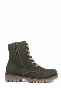 Женские ботинки зеленые Rieker 79839-54