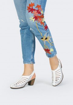 Женские летние туфли на высоком каблуке Rieker 40959-80