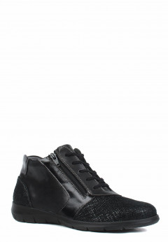 Женские ботинки черные Suave Oxford 6601M черн