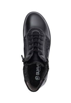 Комбинированные женские ботинки Suave Oxford 6601M черн