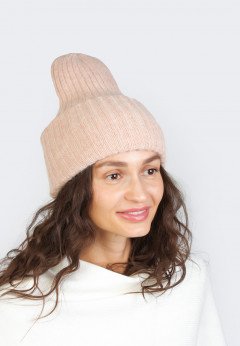 Женская шапка K-C HW 16519 крем