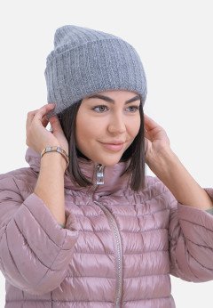 Женская шапка K-C HOHW 16519 графит