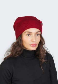 Женская шапка K-C KHW F 19120 1A винный