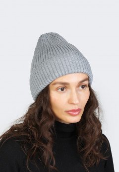 Женская шапка K-C HOHW 03121 1A сер