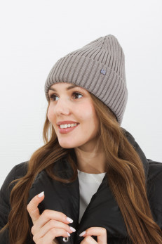 Женская шапка K-C HOHW 03121 1A сер