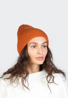 Женская шапка K-C HOHW 03121 1A горчица