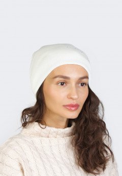 Женская шапка K-C HOHW F 19120 1A молоко