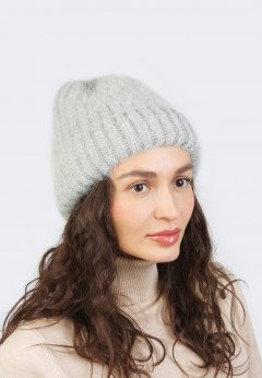 Женская шапка K-C KHW 02121 1A серебро