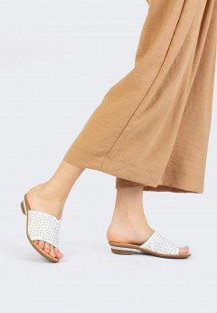 Женские сабо белые Rieker 63498-80