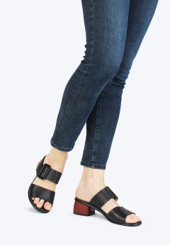 Черные женские сабо Remonte R8765-01