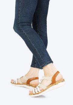 Женские босоножки белые Remonte R6857-80