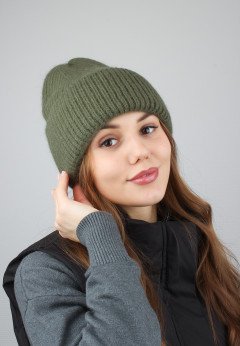 Женская шапка K-C HOHW 09121 1A хаки