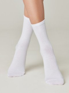 Женские удлиненные носки Conte 20С-20СП 433 бел/зелен