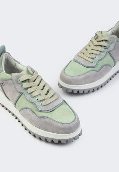 Женские кеды Tuffoni 5523003VL сер/зелён