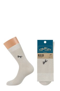 Мужские удлиненные носки OMSA ECO 405 grigio chiaro