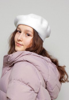 Женский берет K-C HW 034123 1S молоко