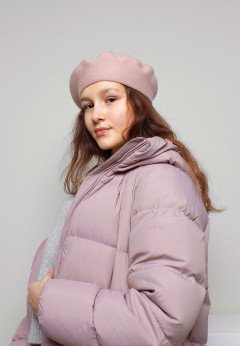 Женский берет K-C HW 03423 1S пудра