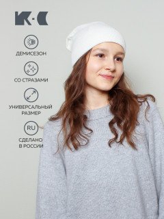 Женская шапка K-C HOHW 180322 1SV молоко