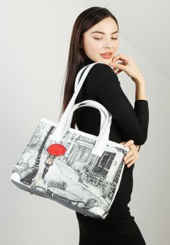 Женская сумка с ручками K-C 10025 Фелиция Красн зонт