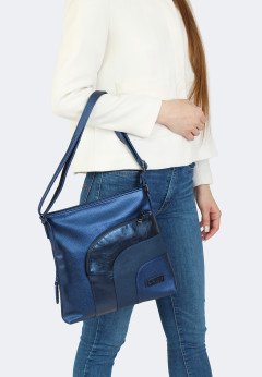 Женская сумка через плечо синего цвета Remonte Q0705-14