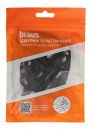Шнурки черные эластичные с фиксатором Braus