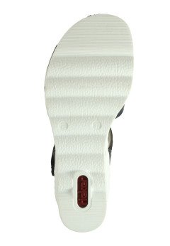 Женские босоножки синие Rieker 67487-14