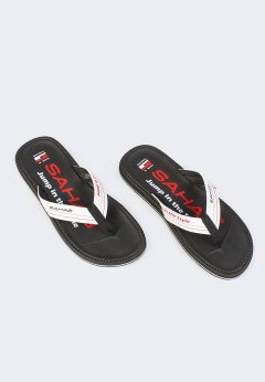 Мужские сланцы брендовые Sahab S524MV BLACK/RED