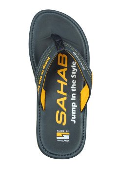 Мужские сланцы брендовые Sahab S524MV DK.BLUE/YELLOW
