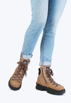 Женские треккинговые ботинки из нубука Dockers 5517 тем.беж