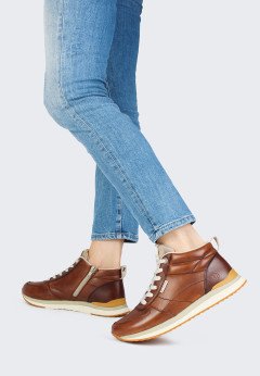 Женские ботинки коричневые Rieker 42570-22