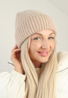 Женская шапка K-C HOHW 35621 1A карамель