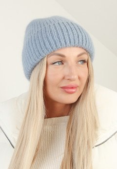 Женская шапка K-C HOHW 35621 1A сер/голуб