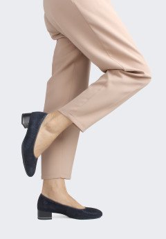 Женские туфли-лодочки замшевые на каблуке Ara 12-21838-17