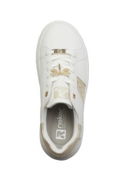 Женские кеды белые Rieker W1202-82