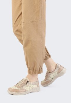 Женские спортивные полуботинки бежевого цвета Suave Geneve 16006T/TP беж