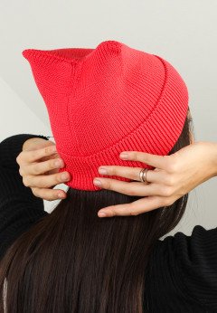 Женская шапка K-C HOHW 17724 1S коралл