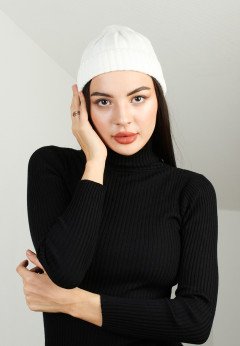 Женская шапка K-C HOHU 023123 1S молоко