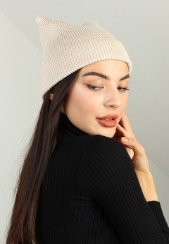 Женская шапка K-C HOHW 17724 1S крем