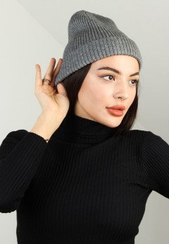 Женская шапка K-C HOHCU 01724 1S графит