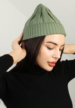 Женская шапка K-C HOHU 023123 1S хаки