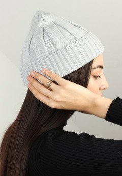 Женская шапка K-C HOHU 023123 1S сер