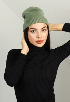 Женская шапка K-C HOHW 00424 1S хаки