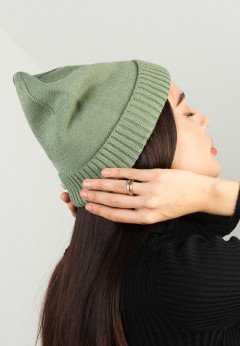 Женская шапка K-C HOHW 00424 1S хаки