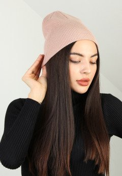 Женская шапка K-C HOHU 01723 2S пудра