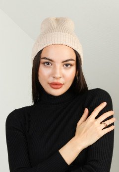 Женская шапка K-C HOHCU 01724 1S крем