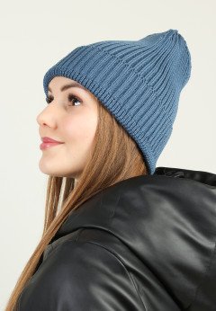 Женская шапка K-C HOHU 06324 1S джинс