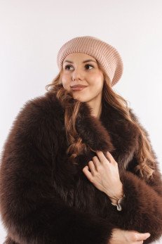 Женский берет K-C HOHW 03323 1S пудра