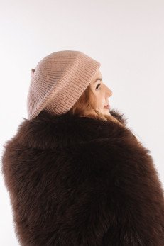 Женский берет K-C HOHW 03323 1S пудра