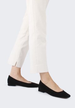 Женские туфли-лодочки замшевые на каблуке K-C JH7200-18 черн